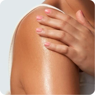 Start with Clean,
Dry Skin.
